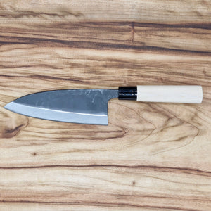 Deba Double bevels 175mm/10mm - Hand made Kurouchi knife